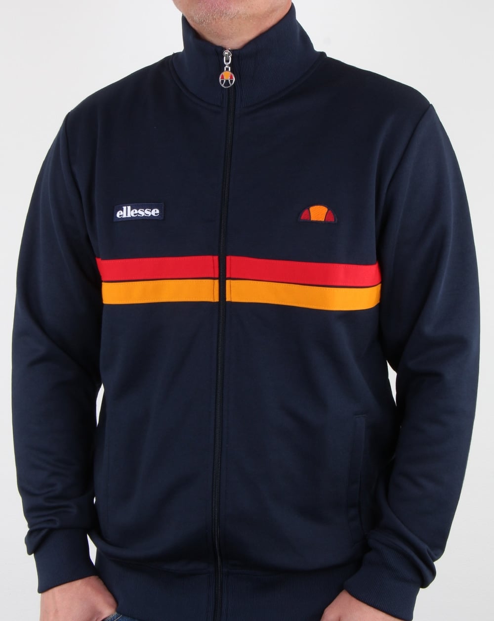 Ellesse Twin Stripe Track Top Navy