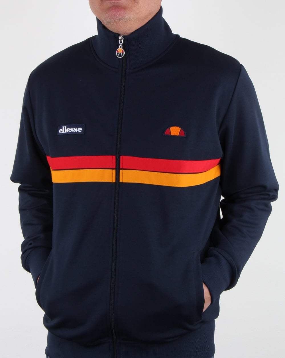 Ellesse Twin Stripe Track Top Navy
