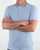 Aquascutum Coniston Check Collar Polo Shirt Sky Blue