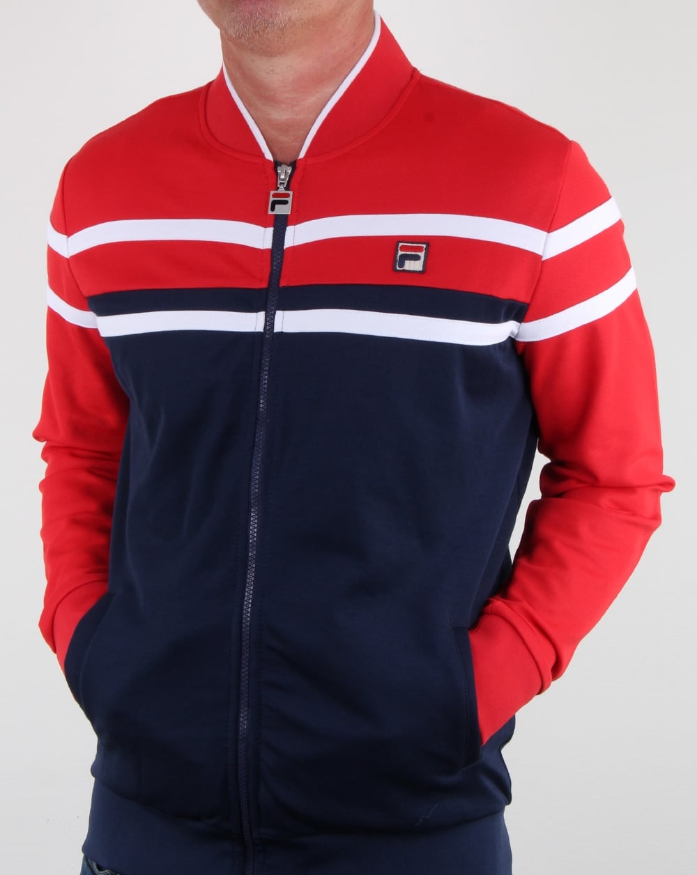 Fila Vintage Naso Track Top Red/navy/white