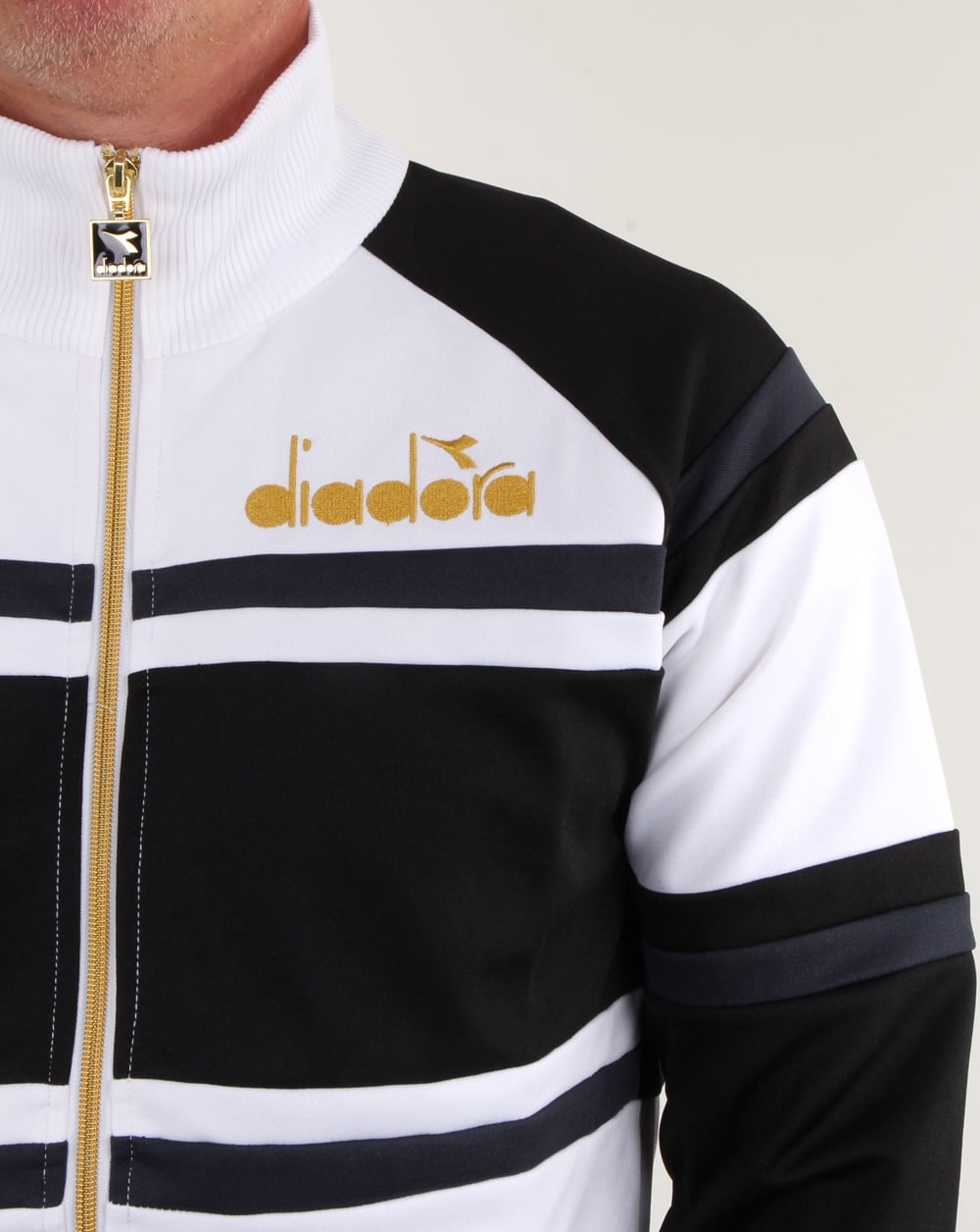 Diadora 80s Track Top White/black