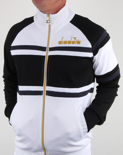 Diadora 80s Track Top White/black