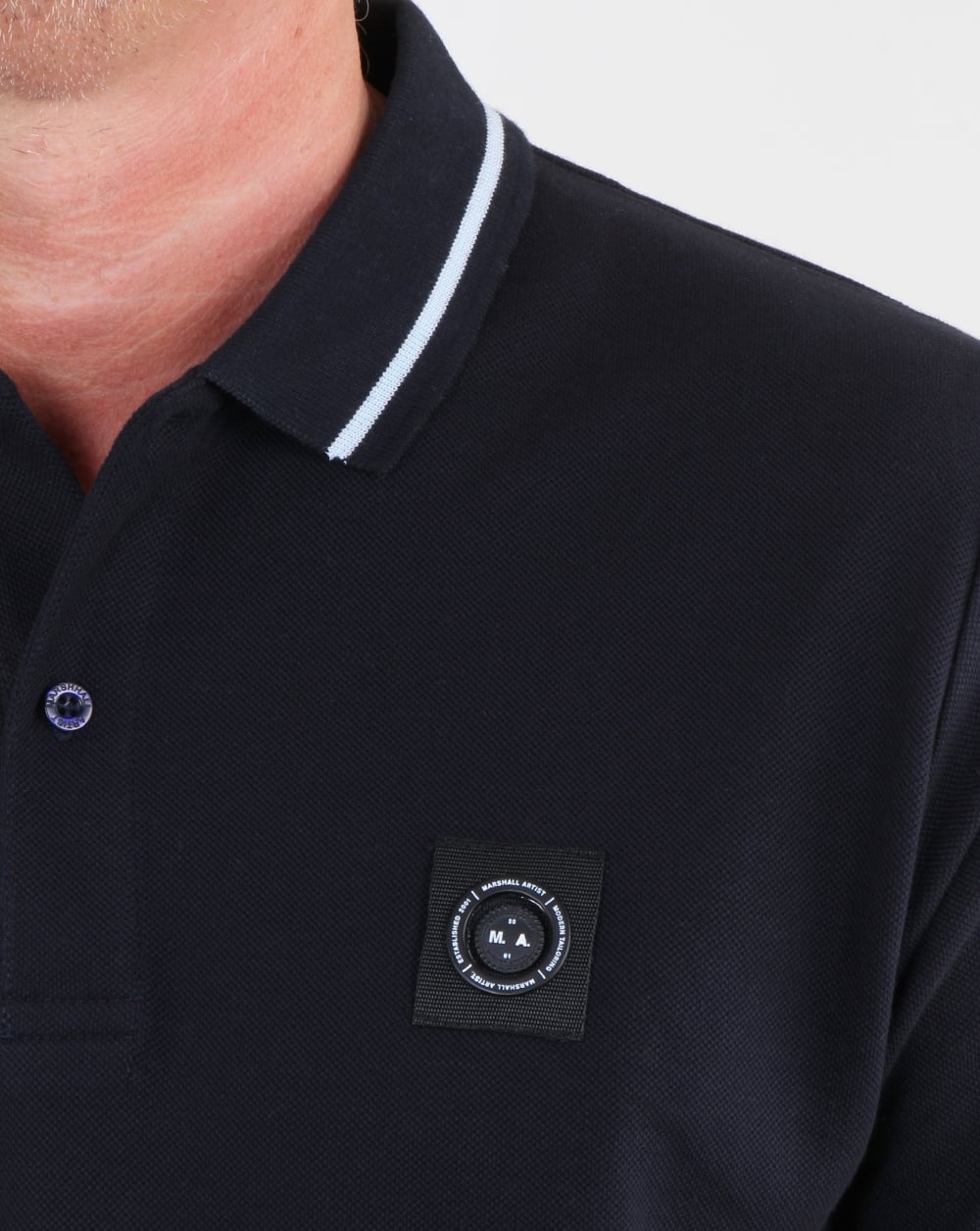 Marshall Artist Siren Polo Shirt Navy