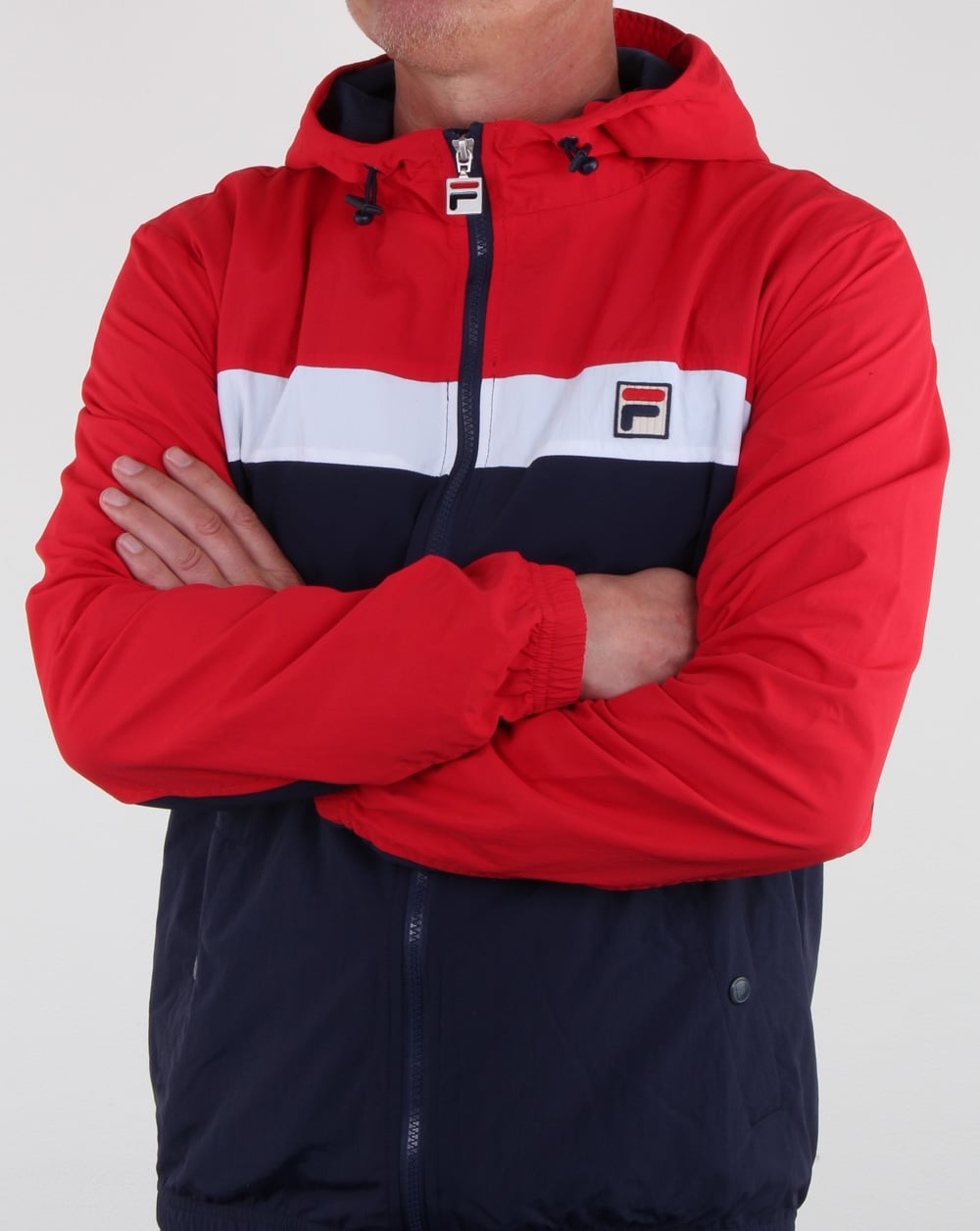 Fila Vintage Clipper Jacket Navy/red/white