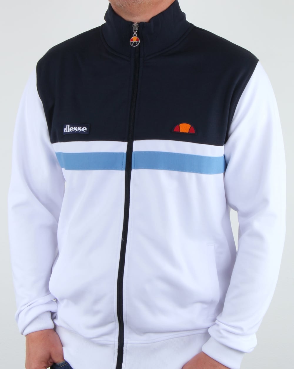 Ellesse Trasimeno II Track Top White/Navy
