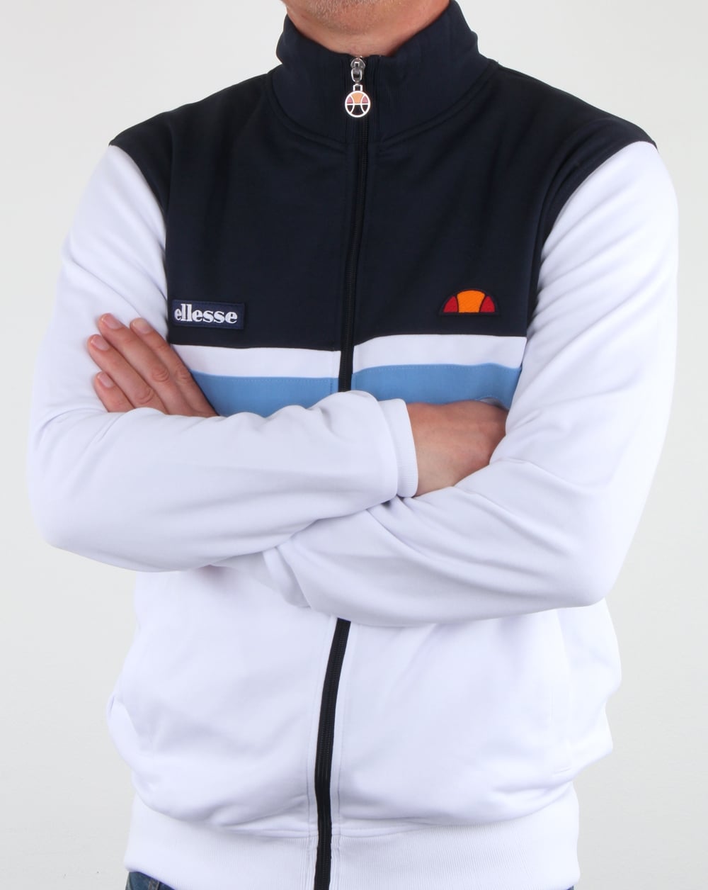 Ellesse Trasimeno II Track Top White/Navy