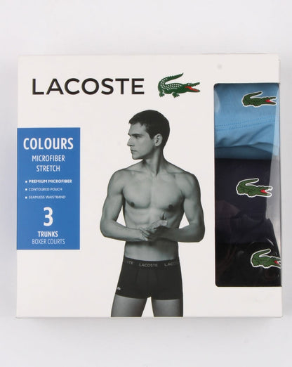 Lacoste Triple Pack Boxer Shorts Black/dusk/indigo