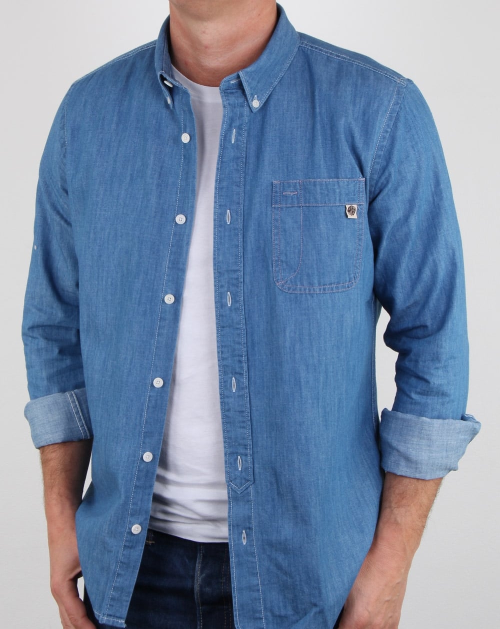 Pretty Green Northella Shirt Denim