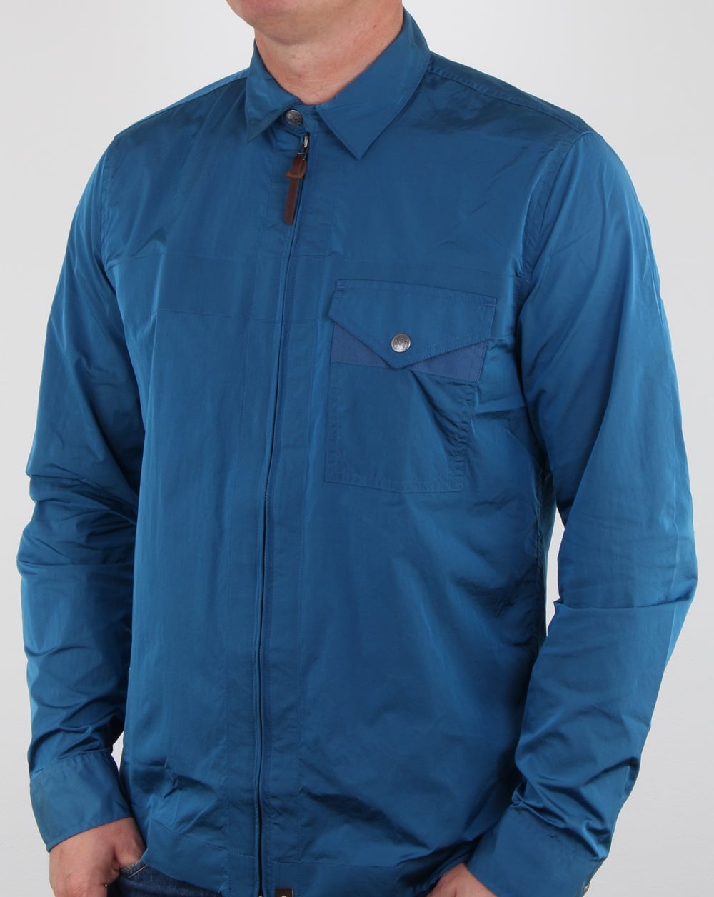 Pretty Green Kaiser Zip Jacket Blue