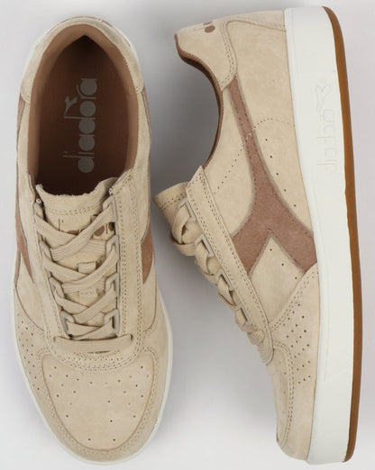 Diadora B. Elite Nubuck Trainers Bleached Sand/Tawny Birch