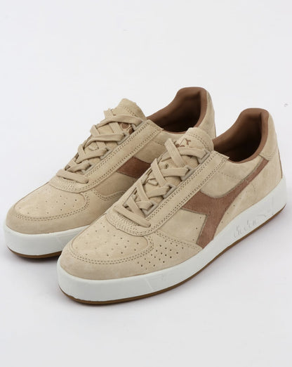 Diadora B. Elite Nubuck Trainers Bleached Sand/Tawny Birch