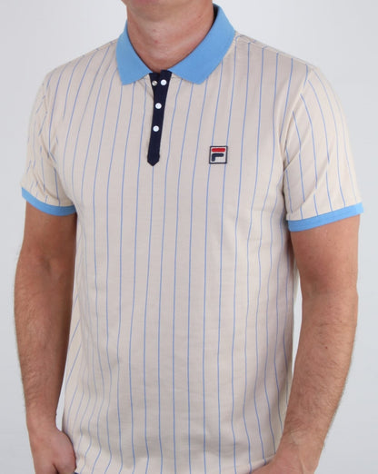 Fila Vintage Bb1 Polo Shirt Cream