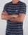 Pretty Green Argenta Striped T Shirt Navy