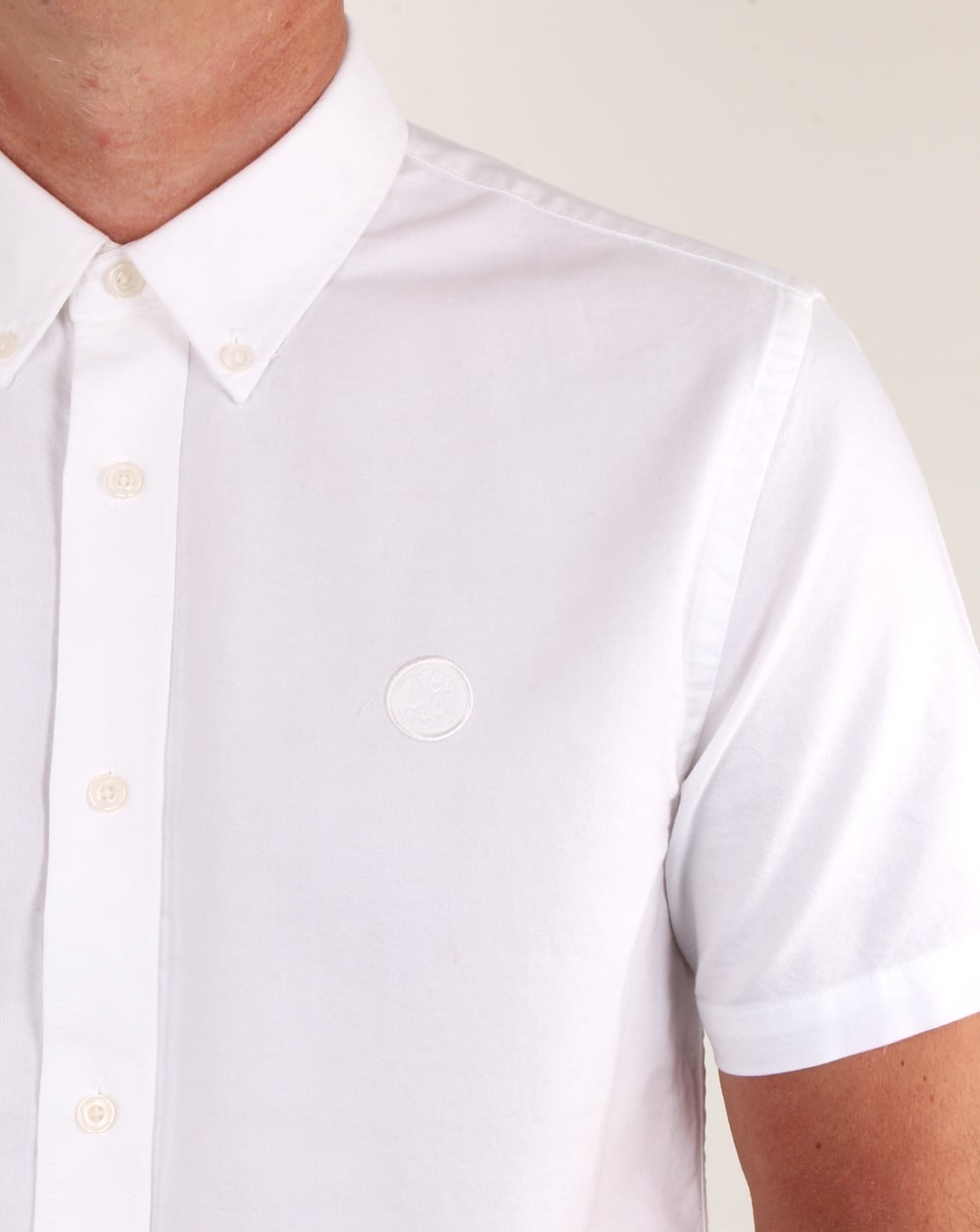 Pretty Green Stirling Oxford Ss Shirt White