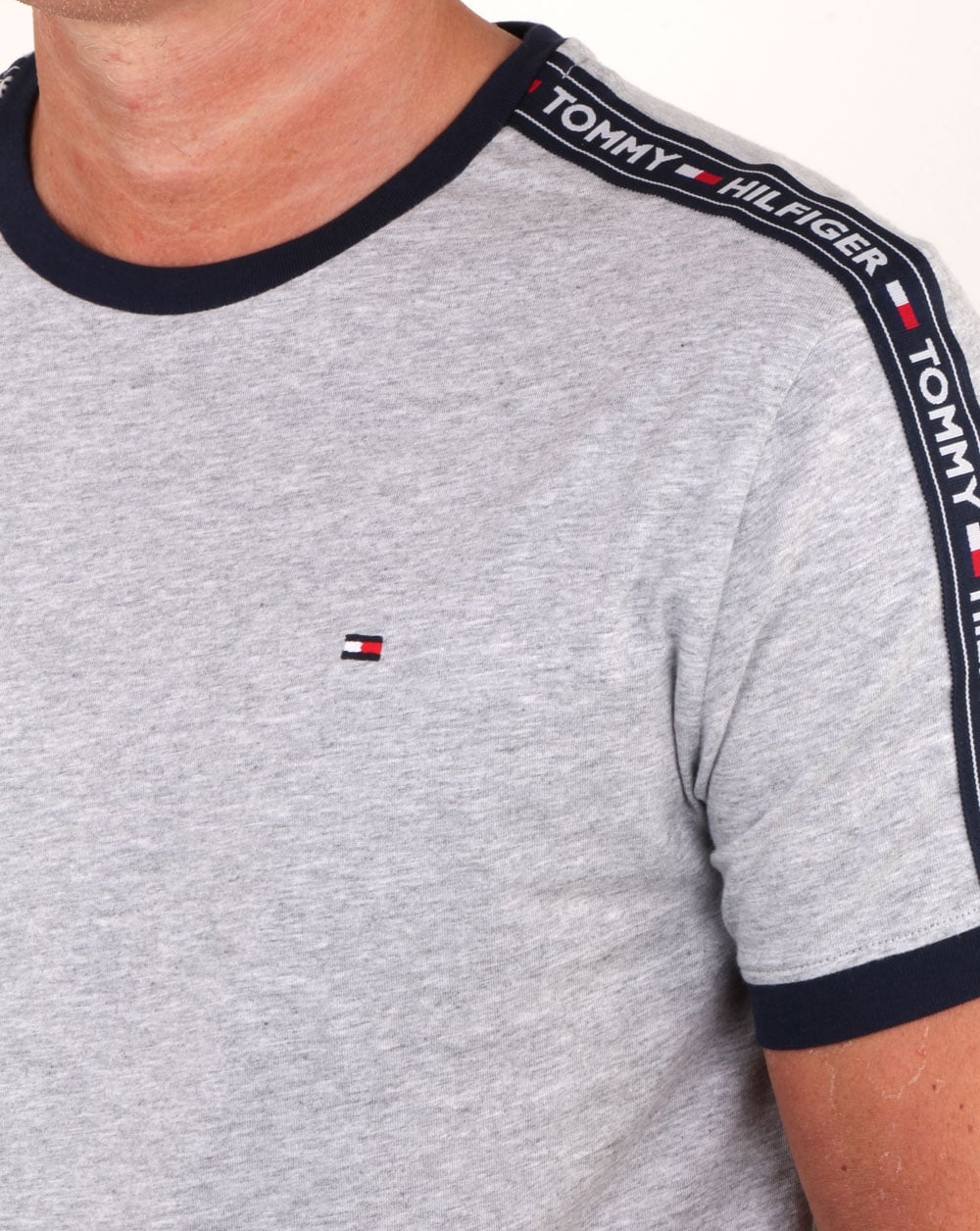 Tommy Hilfiger Taping T Shirt Grey