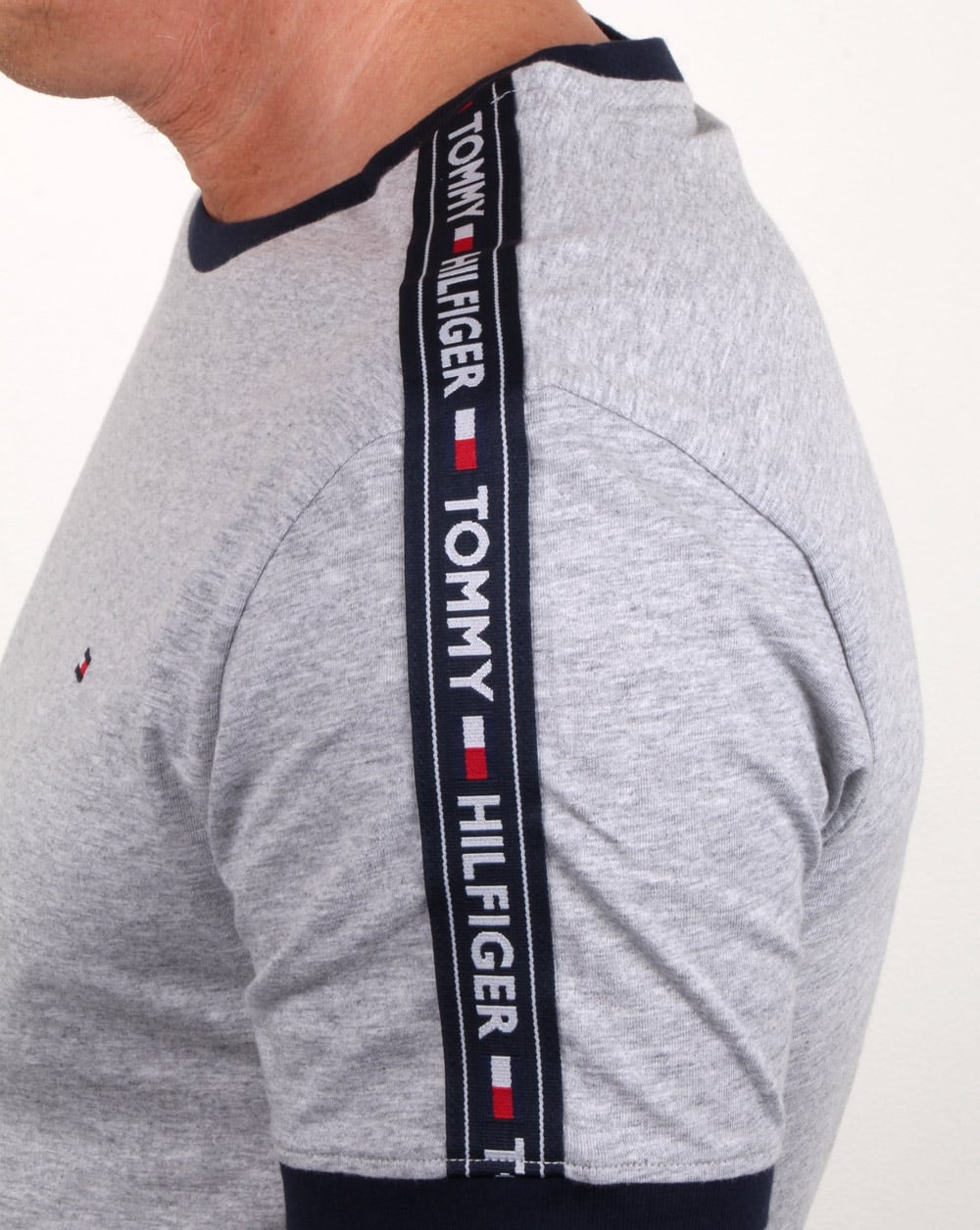 Tommy Hilfiger Taping T Shirt Grey