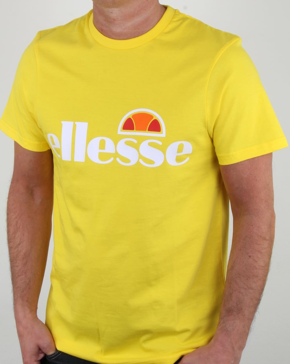 Ellesse Magliore Logo T Shirt Vibrant Yellow