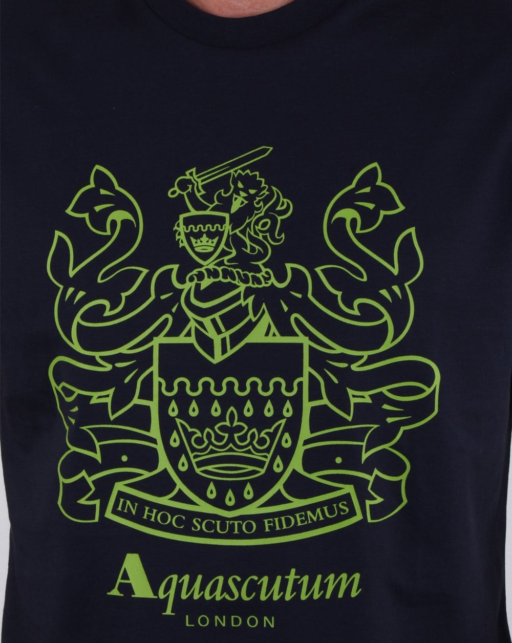 Aquascutum Aldis Crest T Shirt Navy