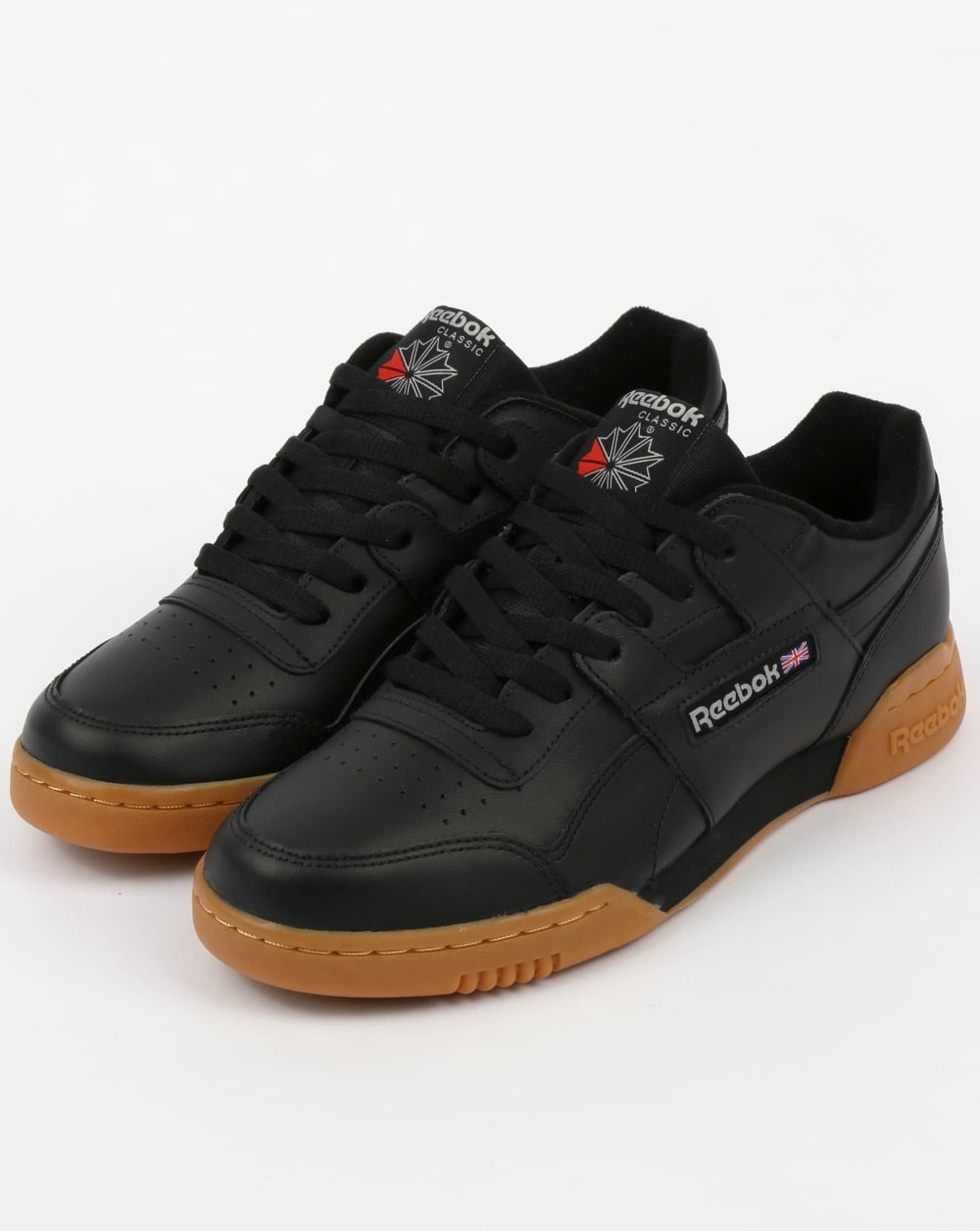 Reebok Workout Plus Trainers Black/Carbon/Gum