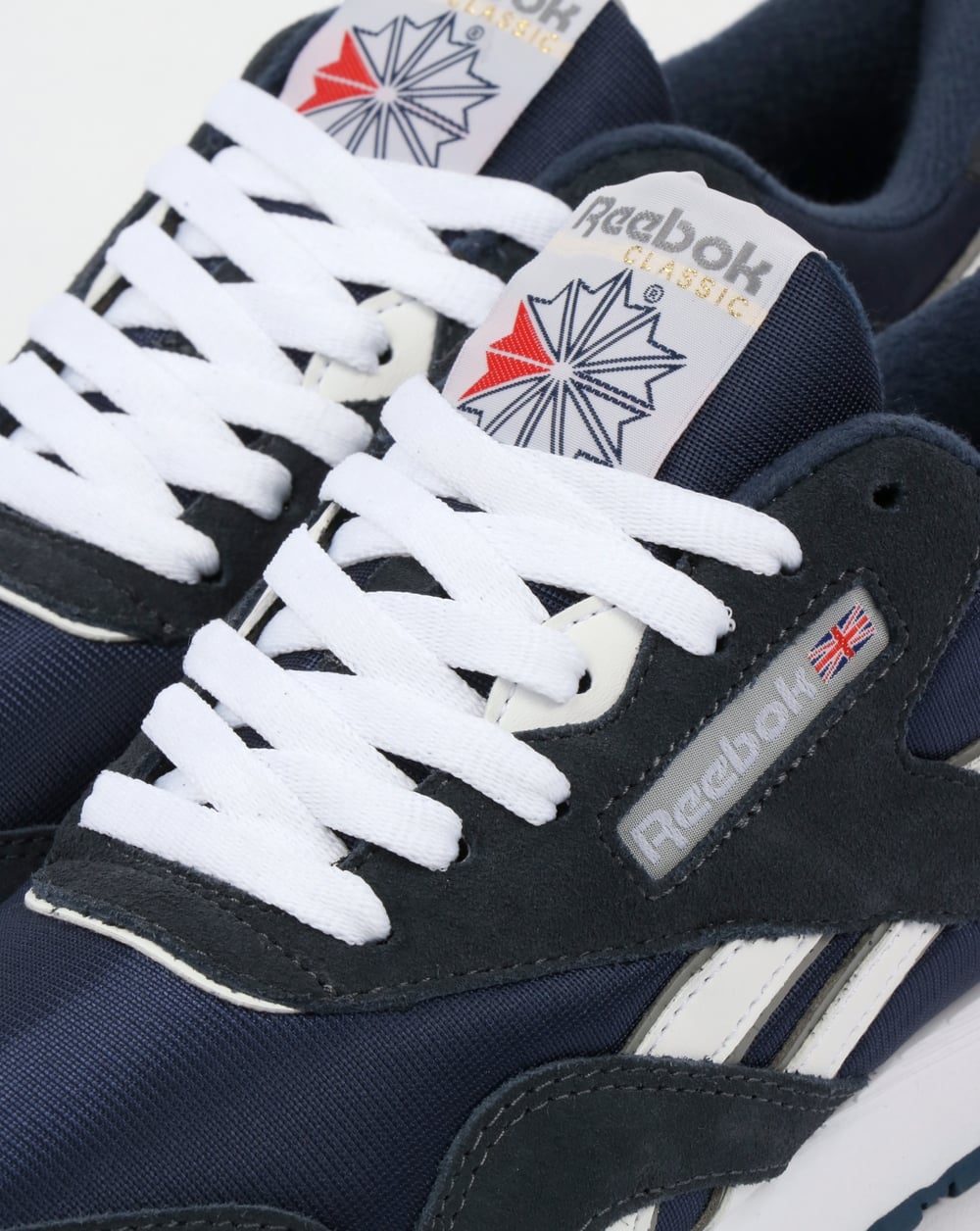 Reebok Classic Nylon Trainers Team Navy/Platinum