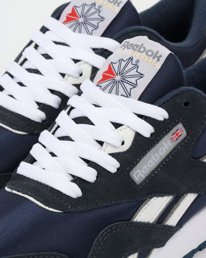 Reebok Classic Nylon Trainers Team Navy/Platinum