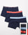 Tommy Hilfiger 3 Pack Boxers Navy/Sky/Coral