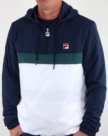 Fila Vintage Cipolla Overhead Jacket White/Navy/Green