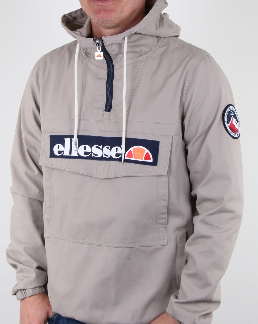 Ellesse Mont Canvas Jacket Grey Stone