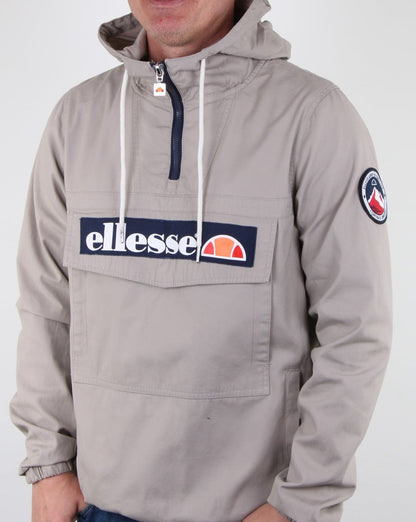 Ellesse Mont Canvas Jacket Grey Stone