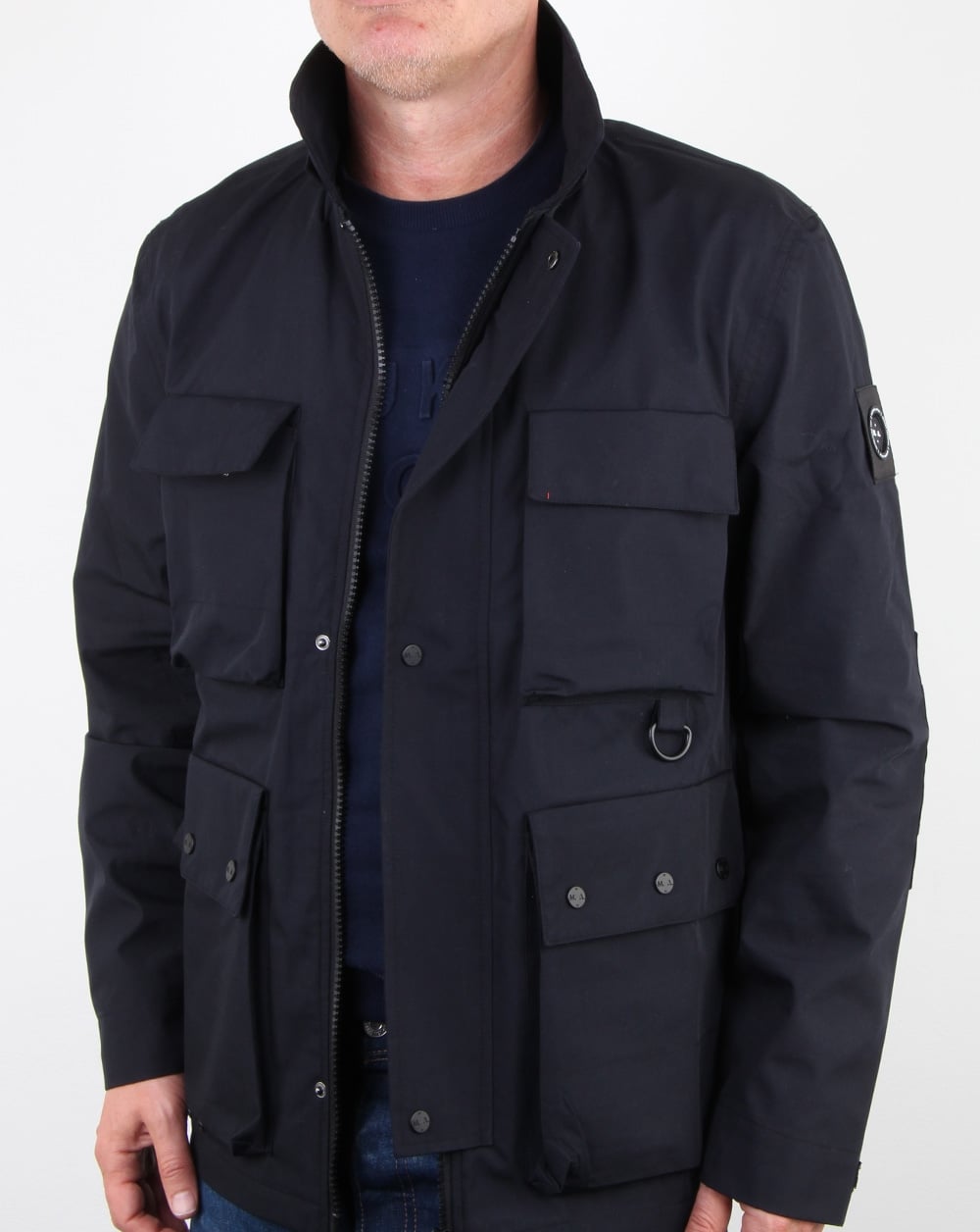 Marshall Artist 3l Bonded Field Jacket Navy