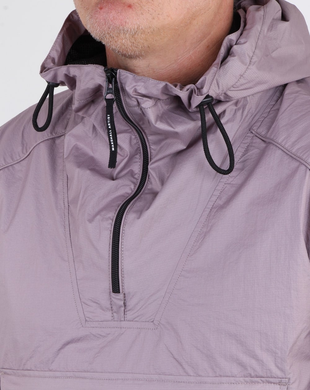 Marshall Artist Micro Ripstop Half Zip Jacket Pink