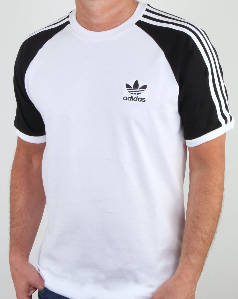 Adidas Originals 3 Stripes T Shirt White/black