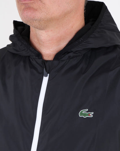 Lacoste Hooded Jacket Black/white