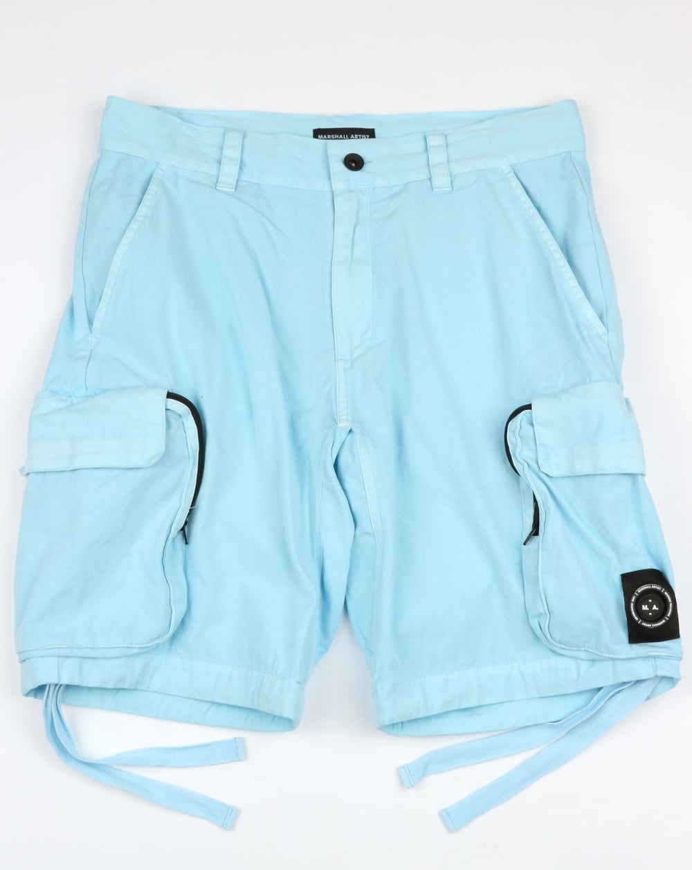 Marshall Artist Garment Dyed Combat Cargo Shorts Sky