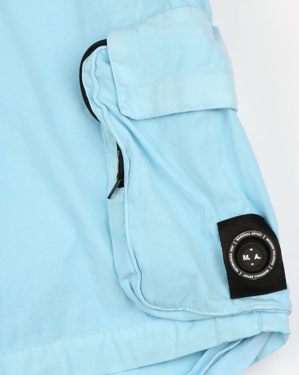 Marshall Artist Garment Dyed Combat Cargo Shorts Sky