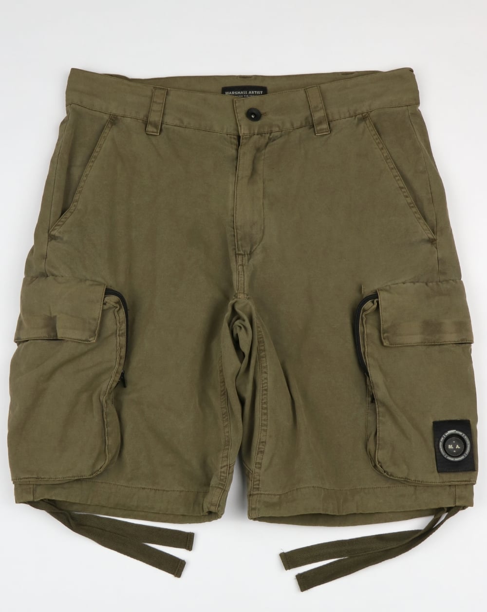 Marshall Artist Garment Dyed Combat Cargo Shorts Khaki