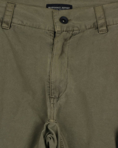 Marshall Artist Garment Dyed Combat Cargo Shorts Khaki