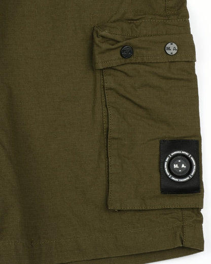 Marshall Artist Ripstop Combat Cargo Shorts Khaki