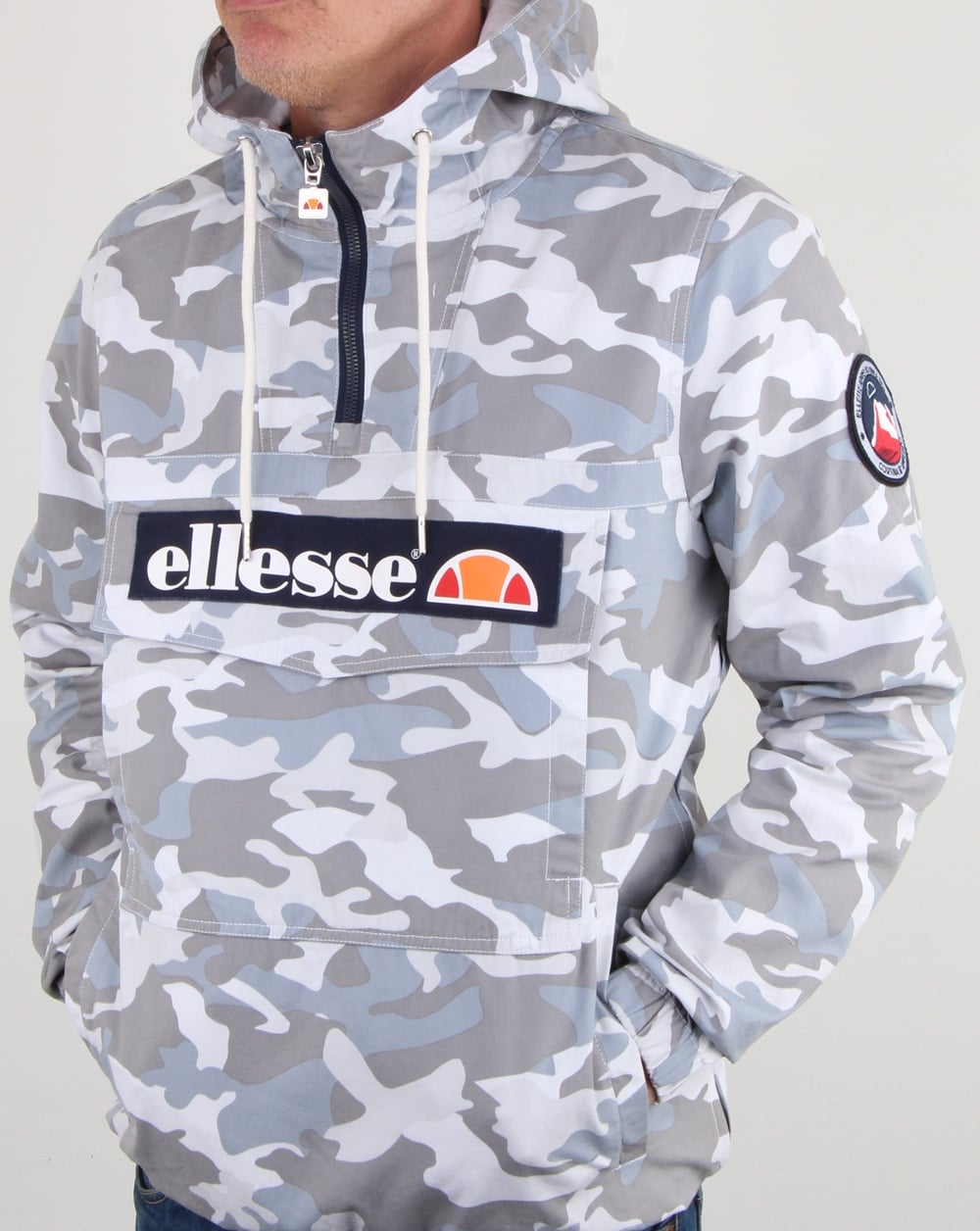 Ellesse Mont Canvas Jacket Grey Camo