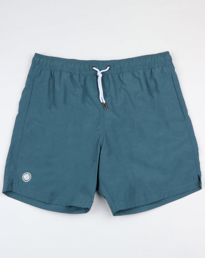 Pretty Green Logo Swim Shorts Blue