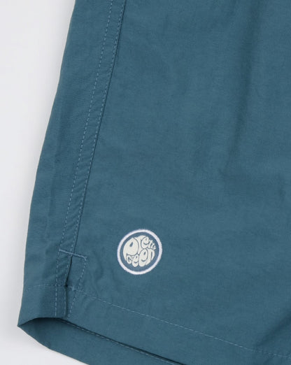 Pretty Green Logo Swim Shorts Blue