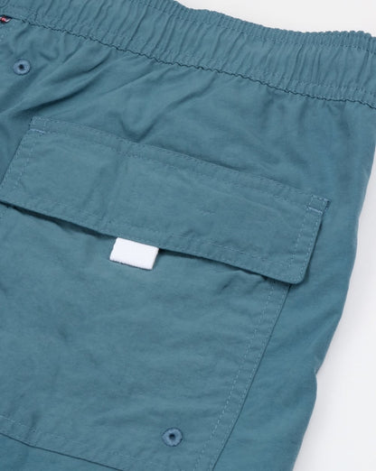 Pretty Green Logo Swim Shorts Blue
