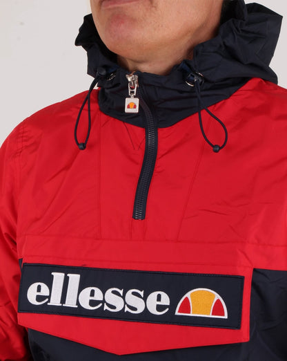 Ellesse Quarter Zip Overhead Jacket Navy/Red
