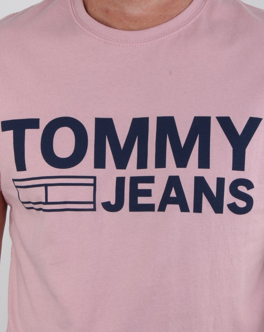 Tommy Hilfiger Logo T Shirt Pink