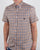 Aquascutum York Short Sleeve Club Check Shirt Vicuna