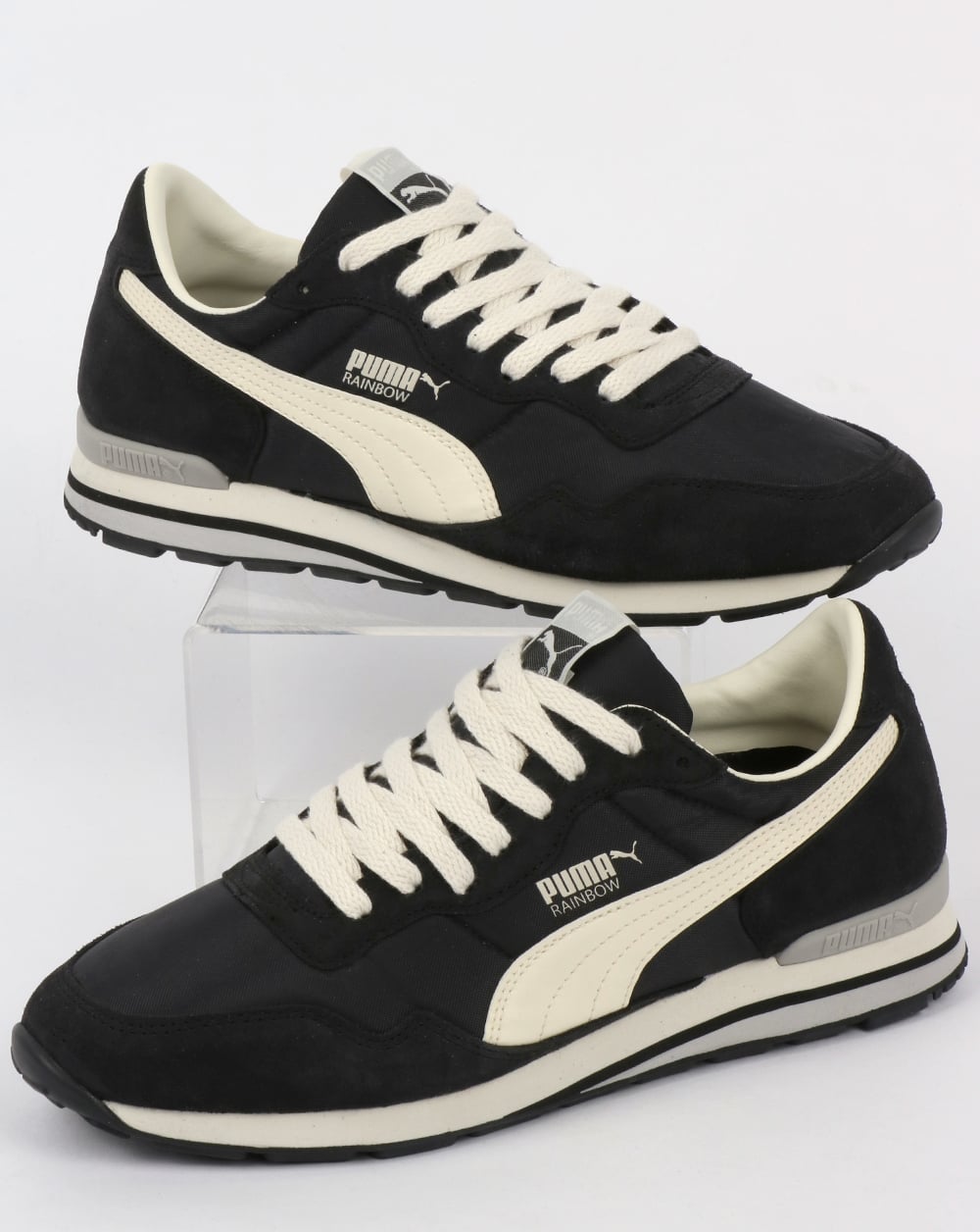 Puma Rainbow SC Trainers Black/Whisper White