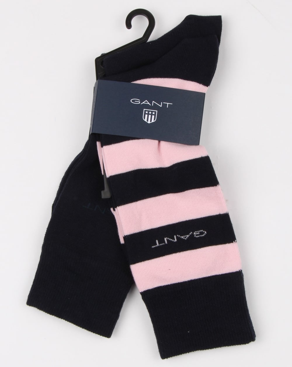 Gant 2 Pack Bar Stripe Socks Shadow Rose