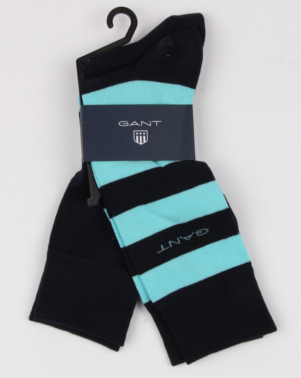 Gant 2 Pack Bar Stripe Socks Topaz Blue