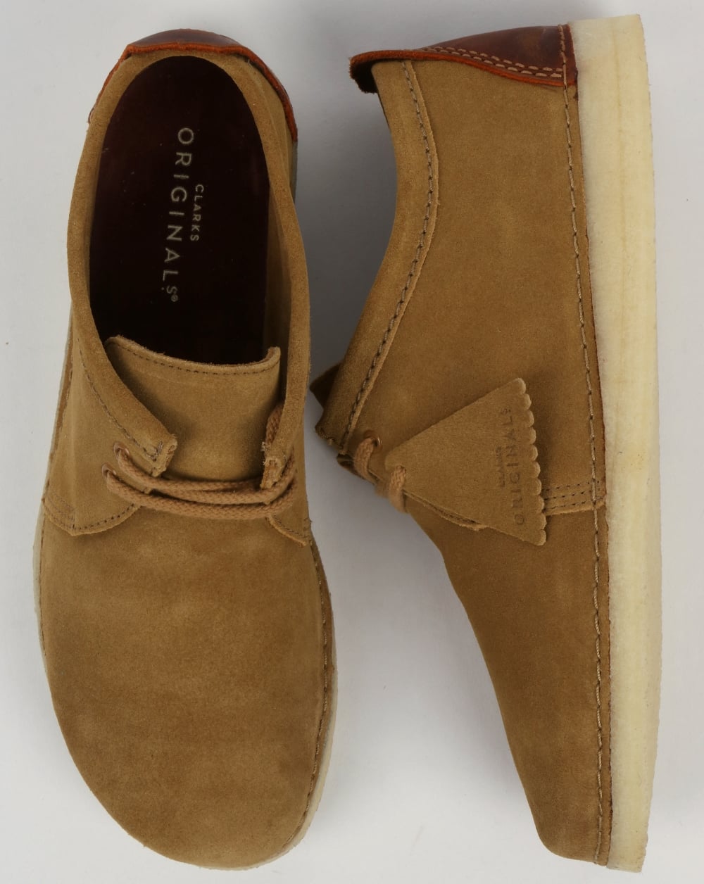 Clarks Originals Ashton Suede Shoes Oak