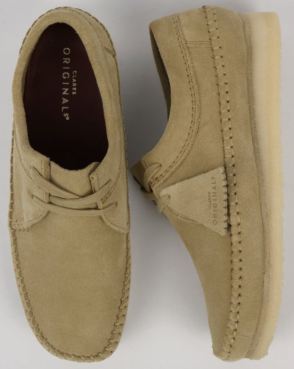 Clarks Originals Weaver Suede Shoes Maple